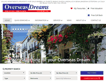 Tablet Screenshot of overseasdreams.com